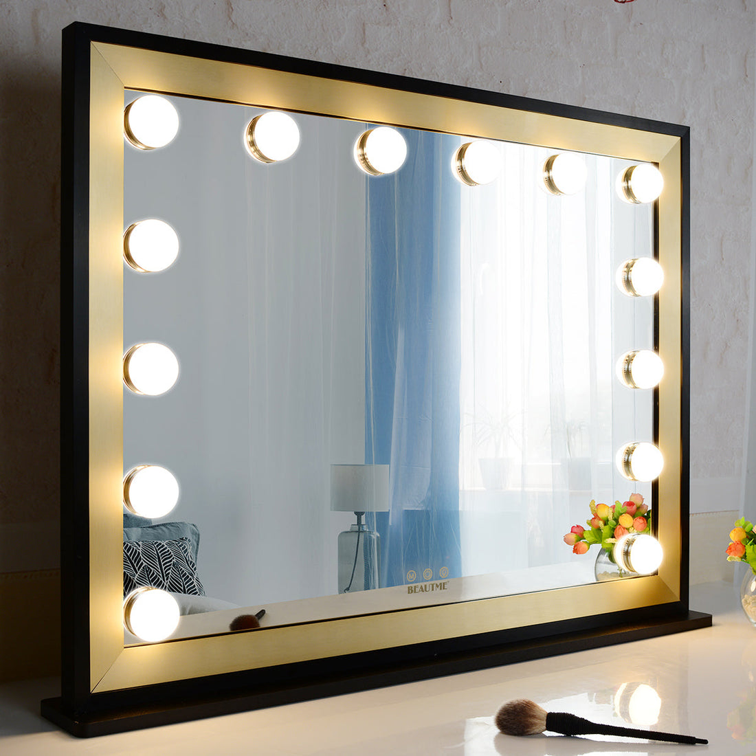 Aluminum Frame Vanity Mirror with LED Lights