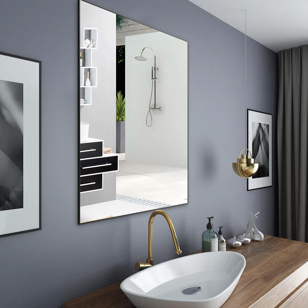 Minimalist Wall Mirrors: Horizontal or Upright Hanging