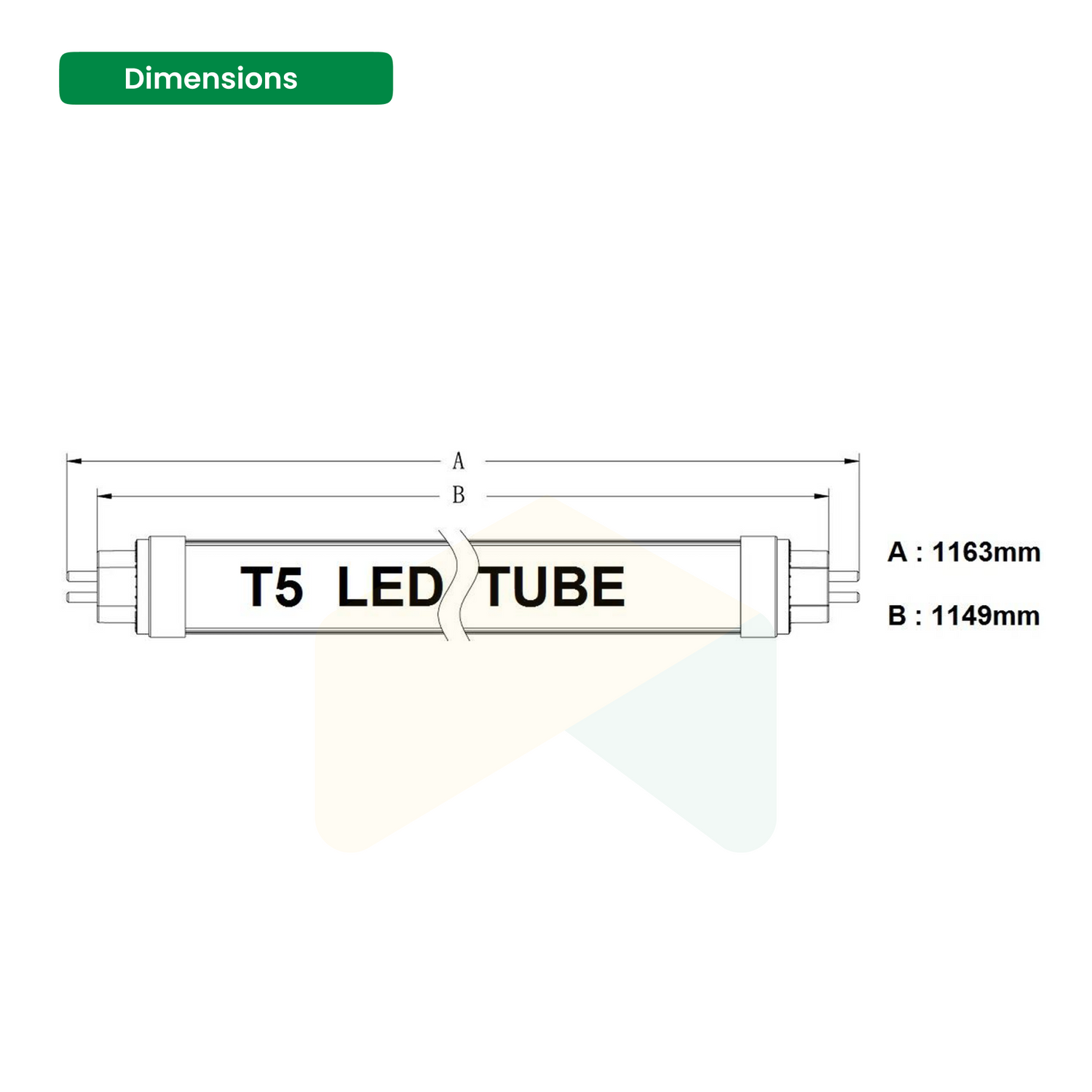 Powerful 4ft LED Tube Light - 24W, 4000K, 53750 Lumens, AC100-277V, Frosted Cover  / Medium Bi-Pin (G5) / Bypass Ballast  (25-Pack)