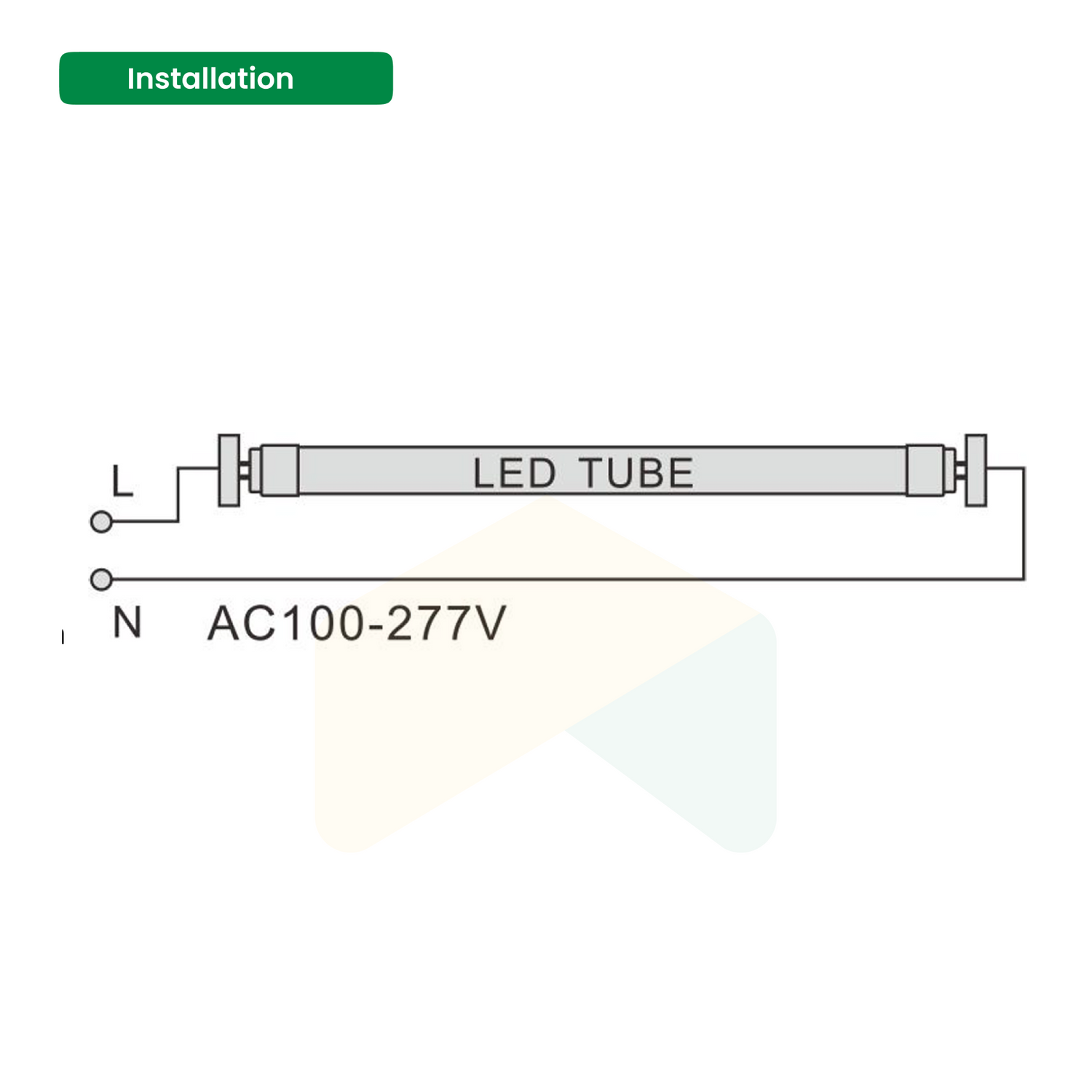 Powerful 4ft LED Tube Light - 24W, 4000K, 53750 Lumens, AC100-277V, Frosted Cover  / Medium Bi-Pin (G5) / Bypass Ballast  (25-Pack)