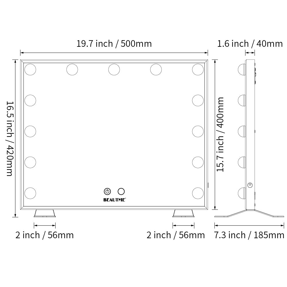 Hollywood Vanity Mirror with 13pcs LED Lights