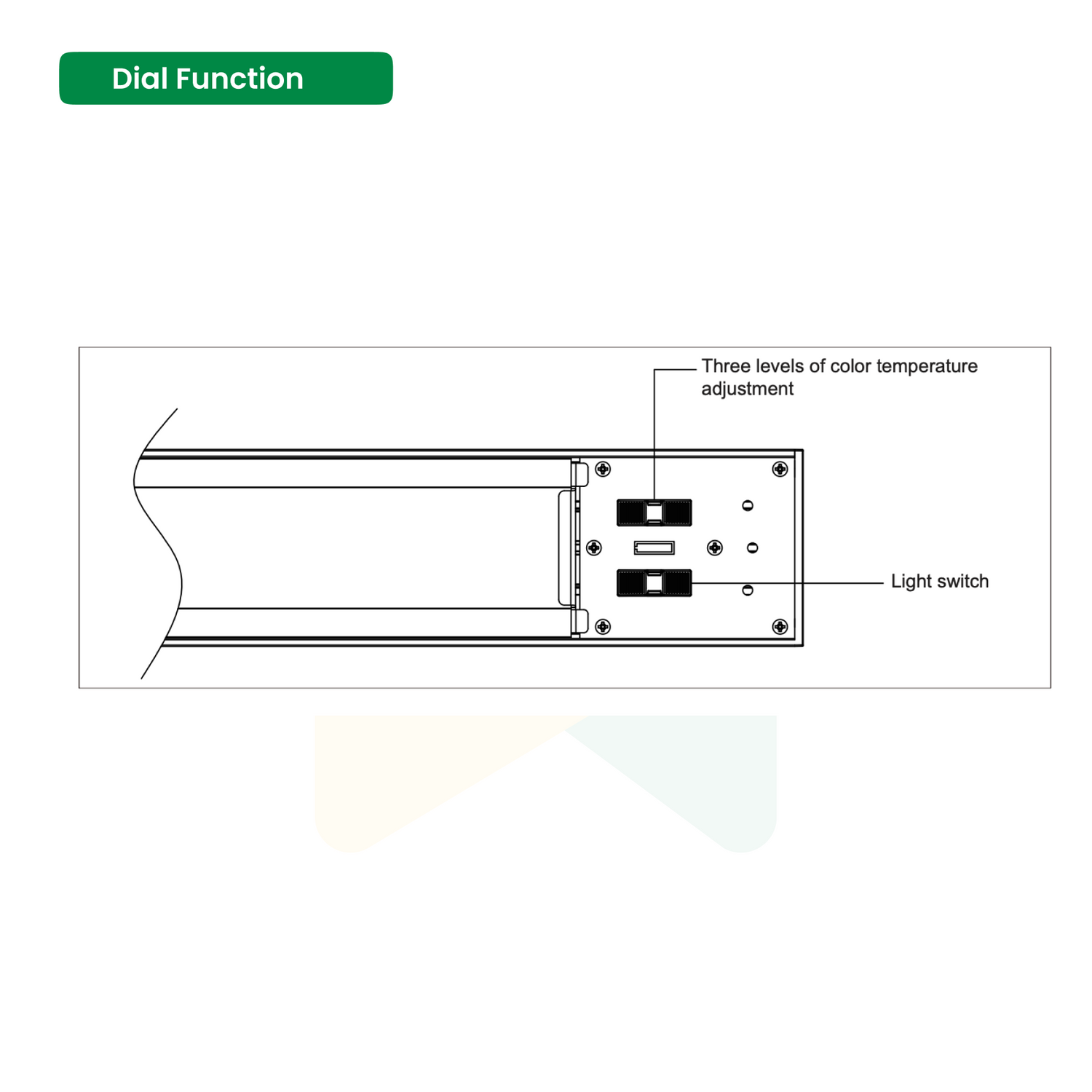 4ft LED Up/Down Linear Light - 50W - 5750 Lumens - Color Changeable - 120-277VAC - Dimmable - ETL Listed - DLC Premium - 6-Pack