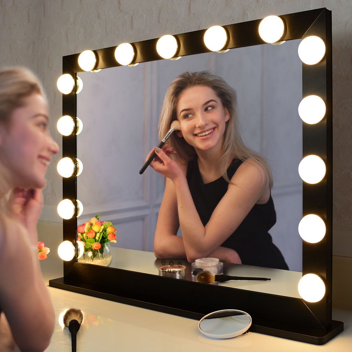 Hollywood Vanity Mirror with 15pcs LED Lights