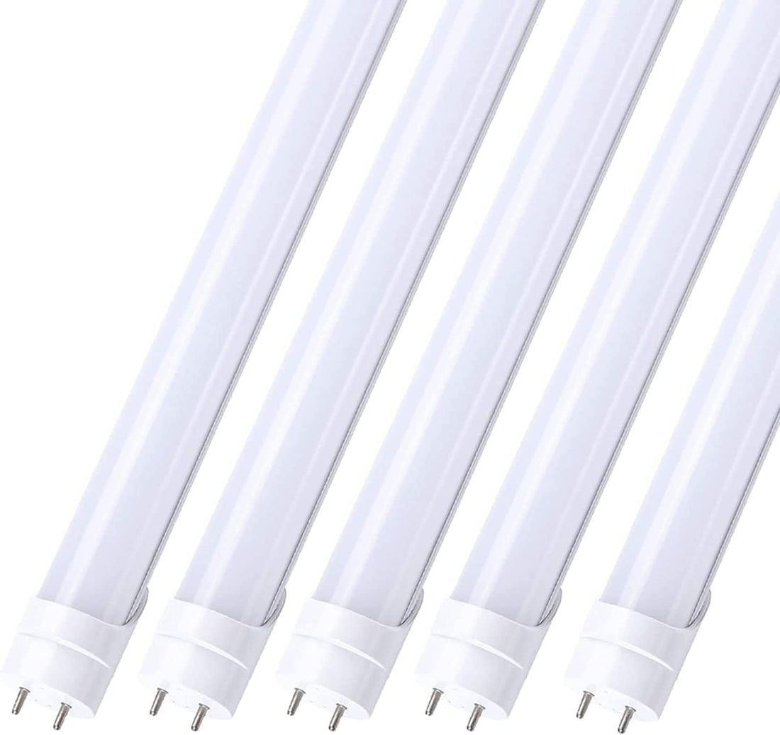 Efficient 4ft LED Tube Light - 12W, 1560 Lumens, AC100-277V, 4000K, Frosted Cover / Bypass Ballast / Type B / Double Ended (25-Pack)