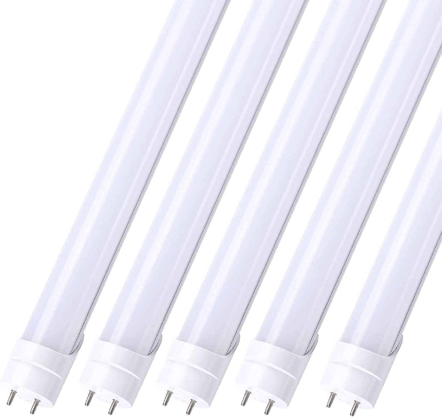 Efficient 4ft LED Tube Light - 12W, 1560 Lumens, AC100-277V, 4000K, Frosted Cover / Bypass Ballast / Type B / Double Ended (25-Pack)