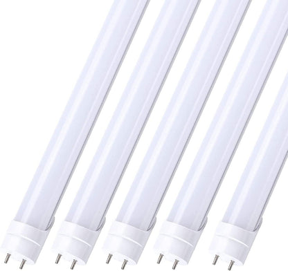 Versatile 4ft LED Tube Light - 18W, 2340 Lumens, AC100-277V, 4000K, Frosted Cover / Bypass Ballast / Type B / Double Ended  (25-Pack)