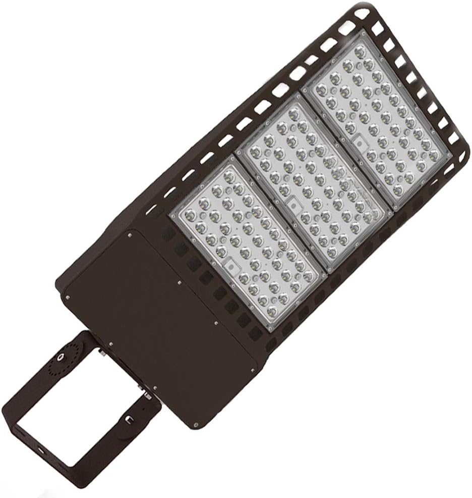 Waterproof LED Shoebox Light - Trunnion Mount, 300W/350W/400W, 5000K, Dimmable