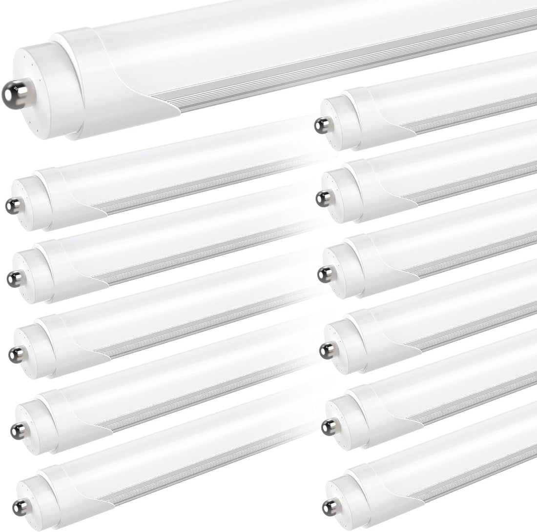 High-Performance 8ft LED Tube Light - 40W, 4000K, 5000 Lumens, Frosted Cover (25-Pack)