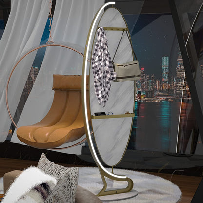 Luxury Stand Mirror with Storage Shelf