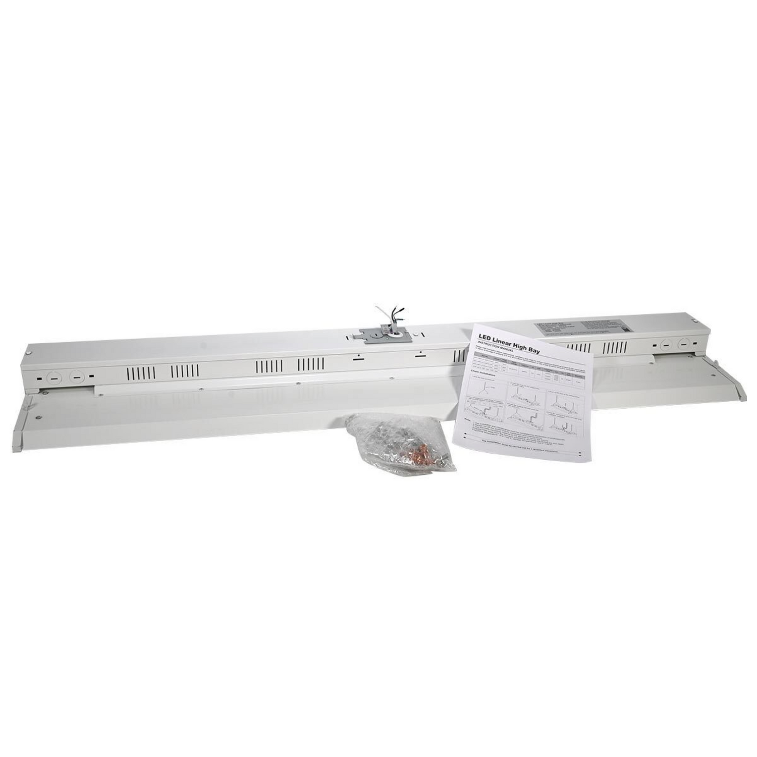 LED Linear High Bay Light - 225W - 5000K - 33750 Lumens - Dimmable - UL Listed - DLC Premium - 2-Pack