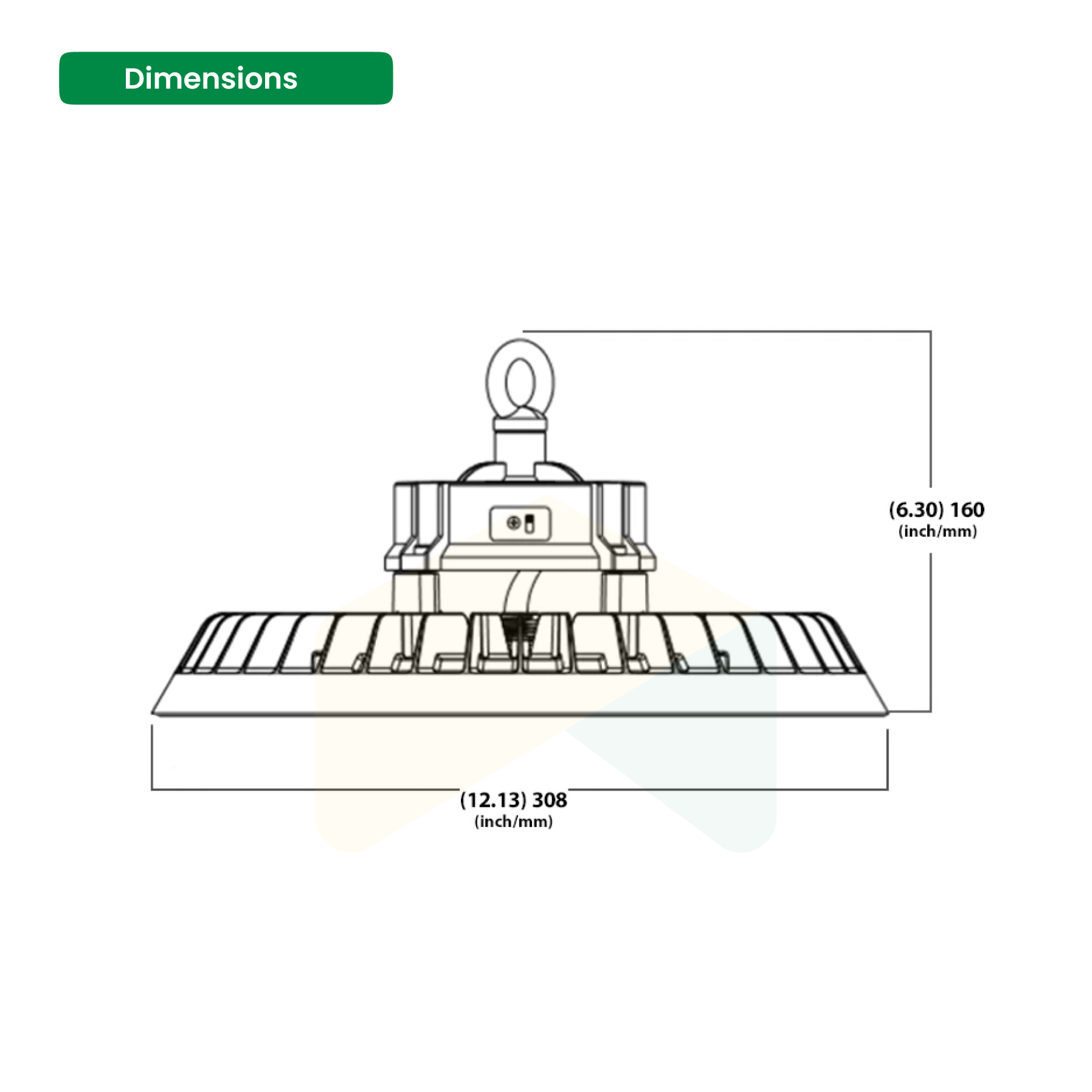 Adjustable LED UFO High Bay Light - 150W/200W/240W, 4000K/5000K/5700K, 0-10V Dimmable