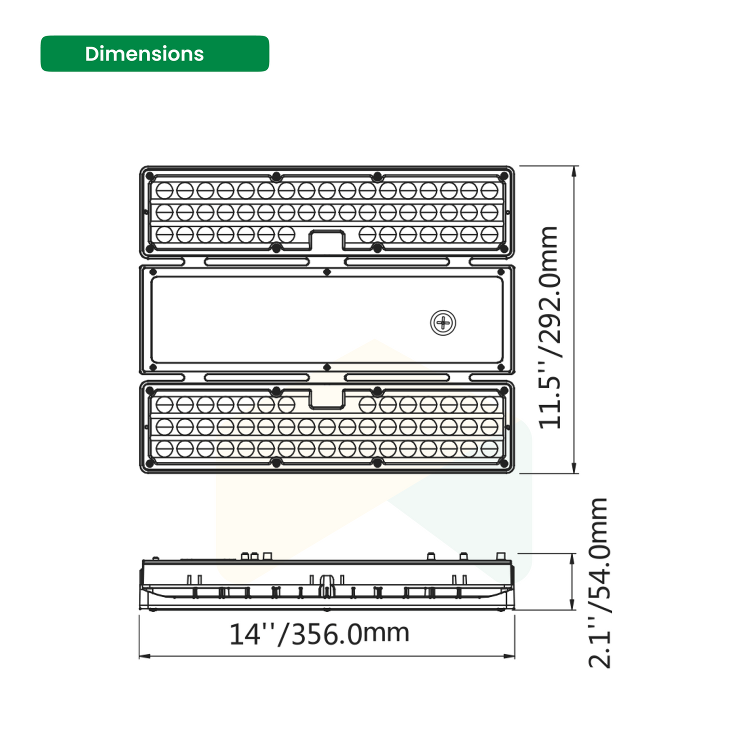 1.2FT LED High Bay Linear Light - 115-130-155W