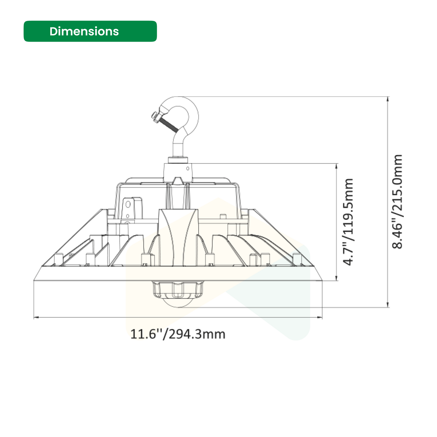 Adjustable UFO High Bay Light - 100W/120/150W