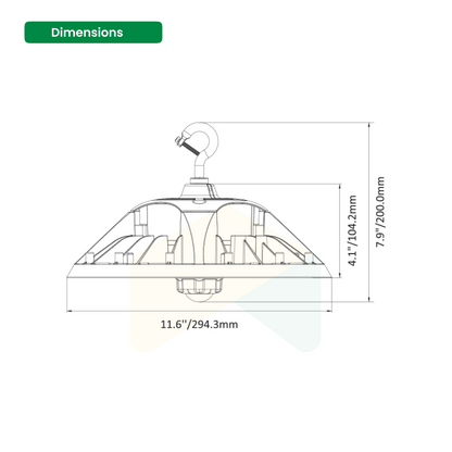 Adjustable UFO High Bay Light - 100W/120W/150W