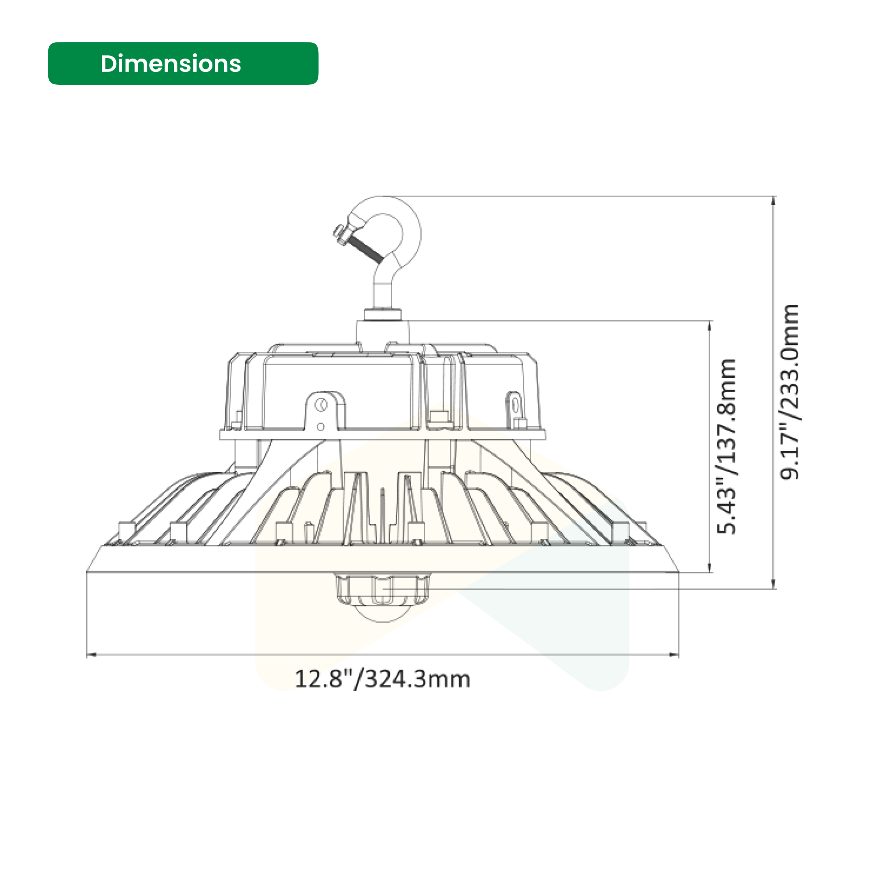 Adjustable UFO High Bay Light - 180W/200W/240W