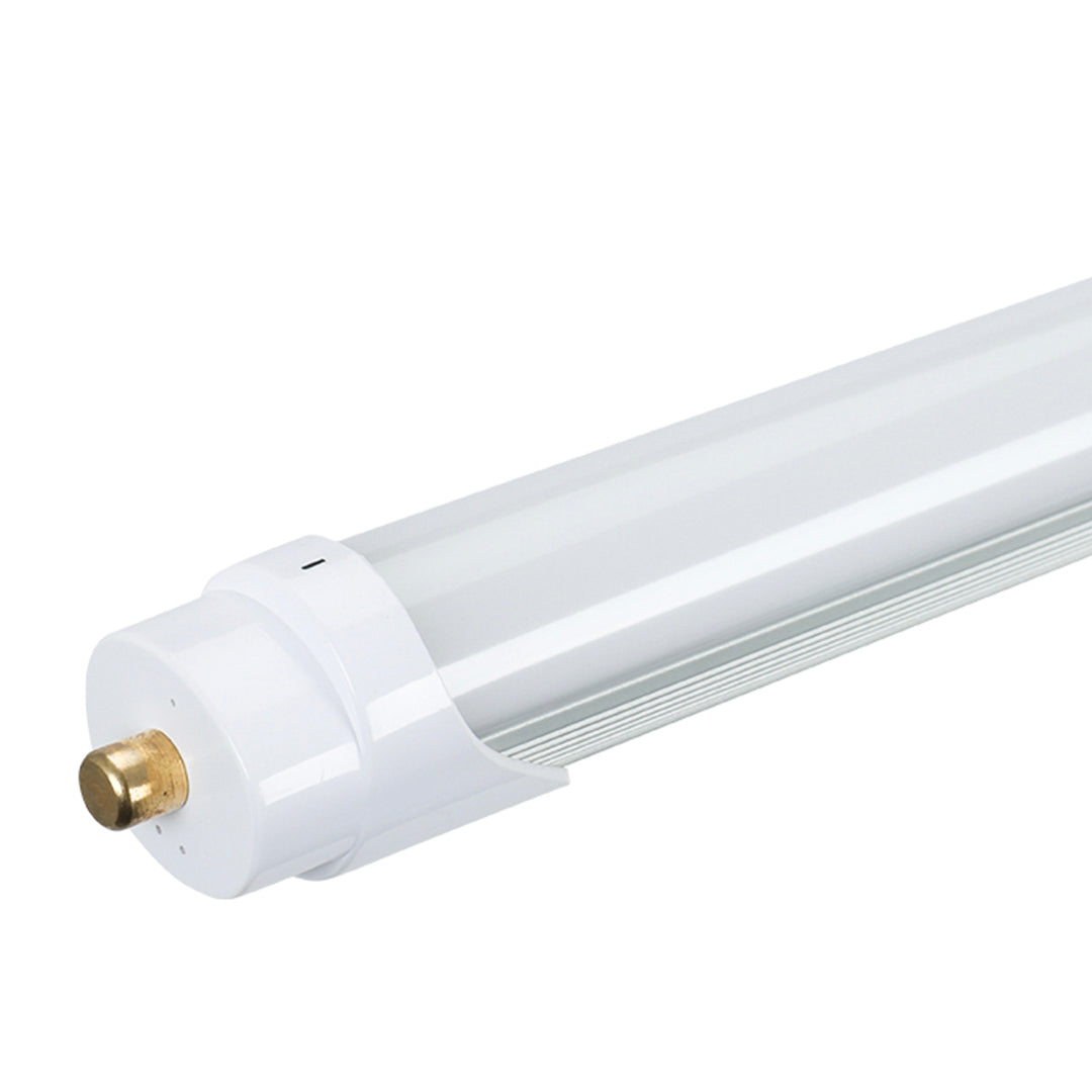 Ultra-Bright 8ft T8 LED Tube - 40W, 4000K, 4800 Lumens, Aluminum Housing, Switch Dimming, Frosted Lens, FA8 Single Pins - 20 Pack